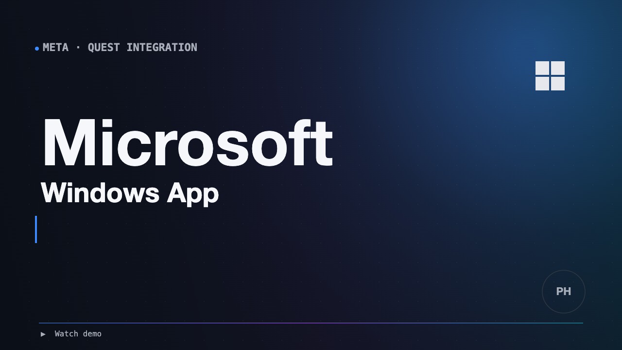 Microsoft Windows App on Meta Quest